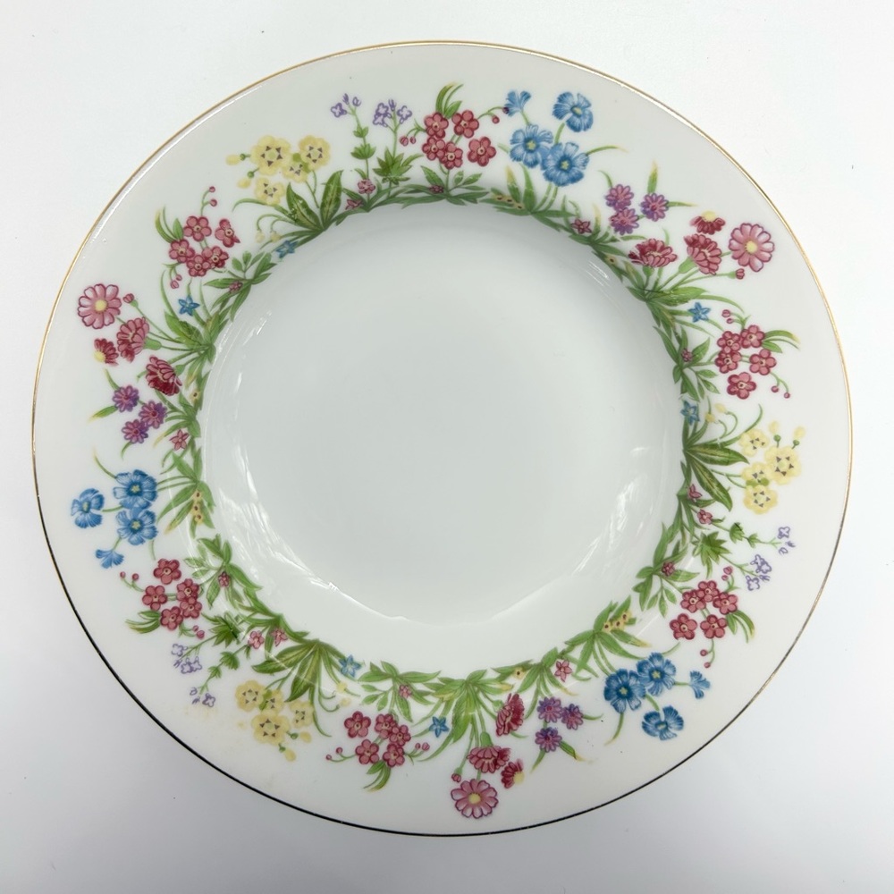 💐KENT China - “Wild Flowers” Vintage Porcelain Plate. Not for food use.